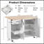 Îlot de cuisine polyvalent avec comptoir pliable, rangement et roulettes pour plus d'espace et de fonctionnalité-485133063