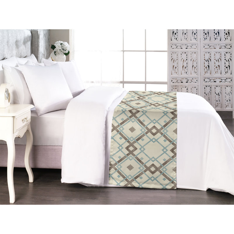 Tapis de foulard à motif géométrique Ambesonne, Grand lit