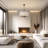 5-Light Drum Chandelier With Fabric Shade
