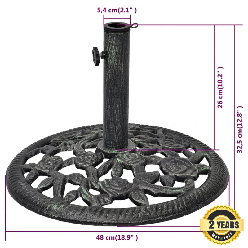 Swearengin 12 kg Cast Iron Umbrella Base