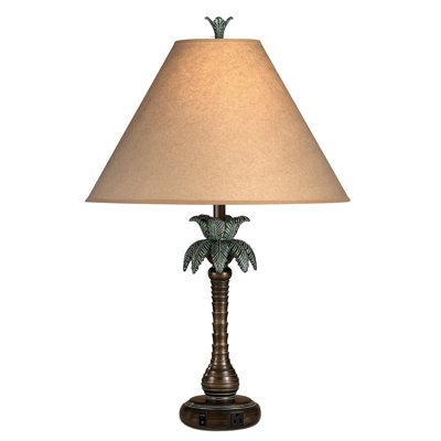 Palm Tree Resin USB Table Lamp