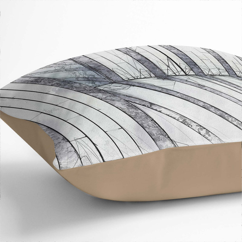 Square Throw Cushion, 55cm H x 55cm W x 20cm D, Stone