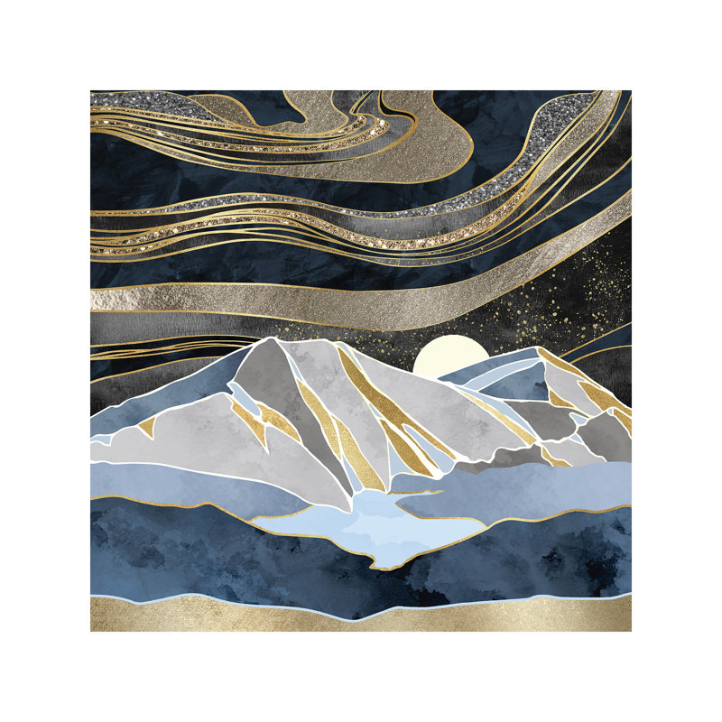 Metallic Sky by SpaceFrog Designs - Wrapped Canvas Print, 93.98 cm H x 93.98 cm W x 1.91 cm D