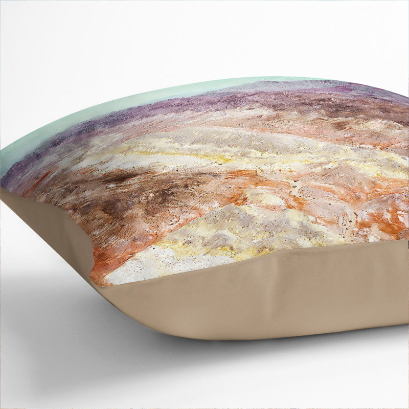 Nevada Desert Square Throw Cushion, 40cm H x 40cm W x 15cm D, Stone