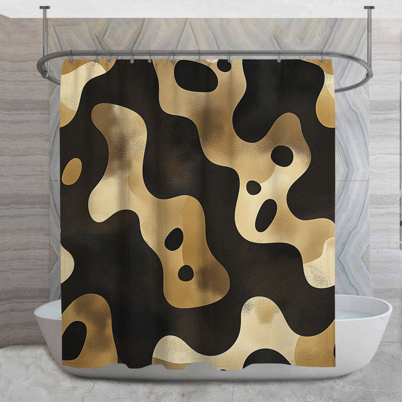Rideau de douche Camouflage, H 93 po x l 70 po