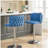 Swivel Bar Stool with adjustable seat height and chrome base, modern PU soft package with full back cushion bar stool, set of 2-1538004513