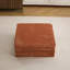 Canapé à compression, canapé convertible au sol, canapé modulaire à désossage modulaire sans assemblage requis, tissu polaire circulaire, 1 repose-pieds, orange-130674158