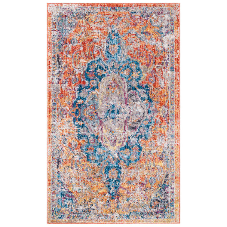 Tapis orange Jehanne