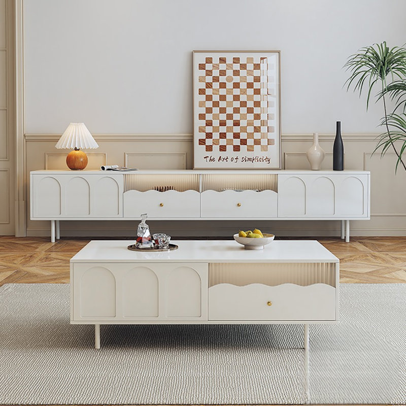 Table basse Crème fraiche
