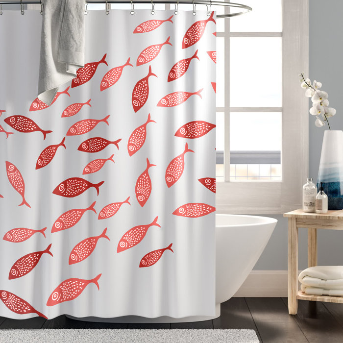 Beachcrest Home Eastbourne Animal Print Shower Curtain & Reviews | Wayfair