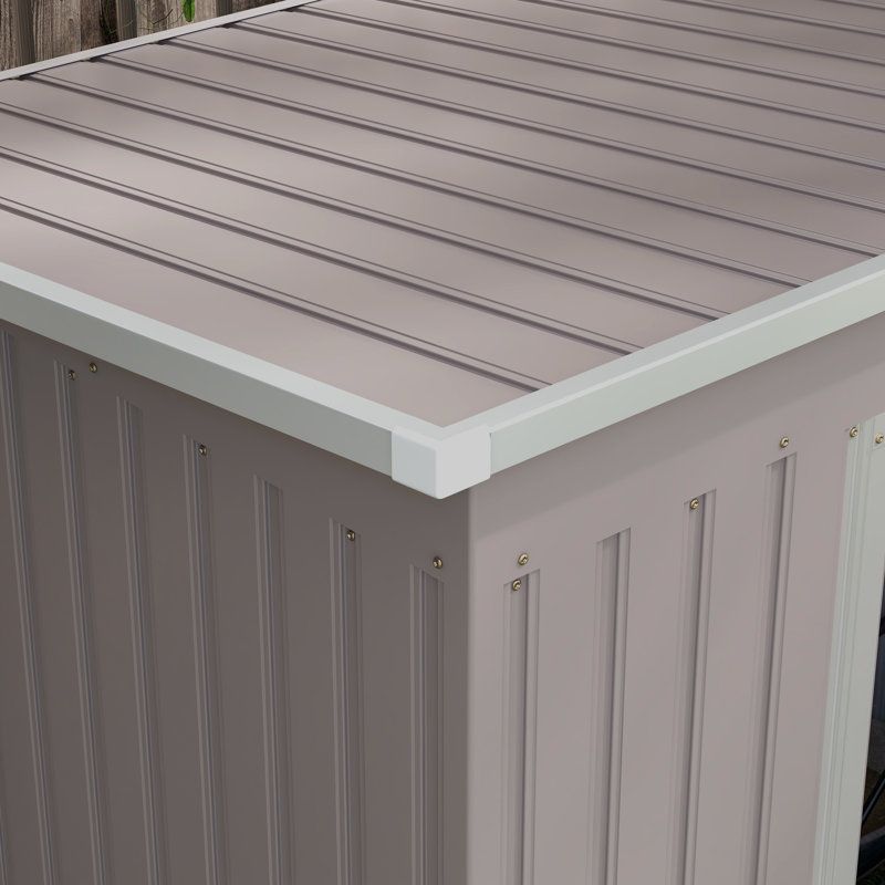 Braydan 7 ft. W x 4 ft. D Galvanised Steel Pent Garden Shed