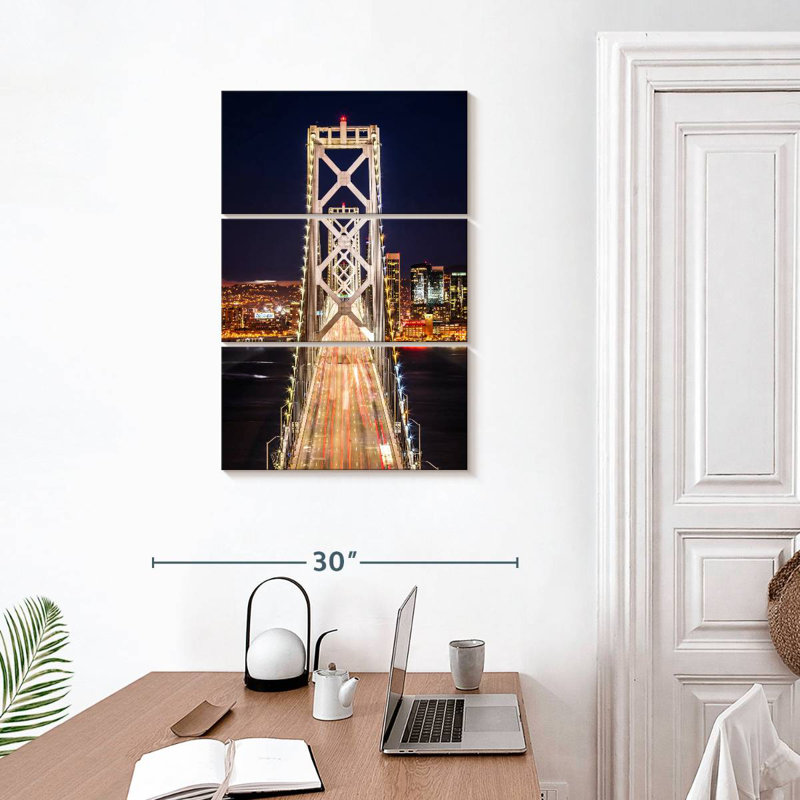 Lilie Bay Bridge Night Shine, H 32 po x l 20 po