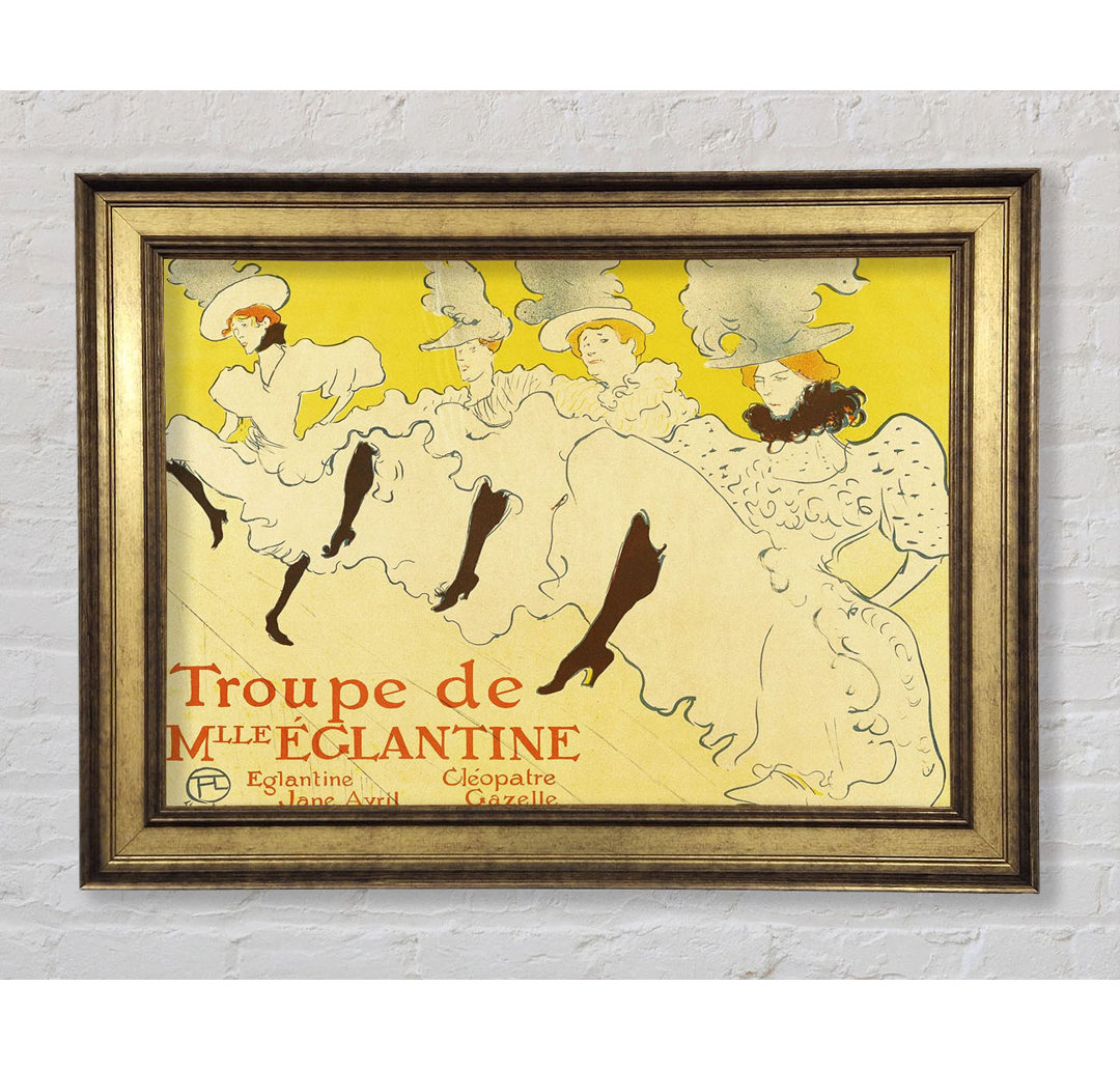 Toulouse Lautrec La Troup De Mlle Elegant 1895 - Einzelner Bilderrahmen Kunstdrucke