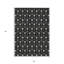 Tapis intérieur / extérieur géométrique noir lavable 5 pi x 8 pi