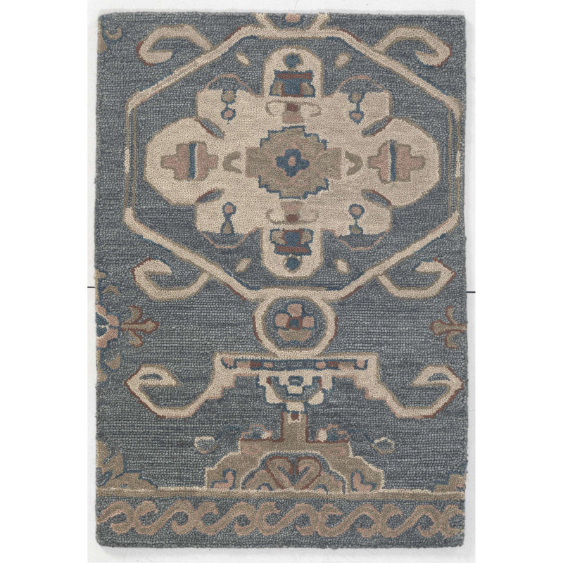 Tapis d'intérieur en laine touffeté à la main Fable, Tapis de couloir 2 pi 6 po x 8 pi