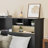 Modern Wooden Bookcase Headboard with LED Light and Charging Station-808041325-808041312