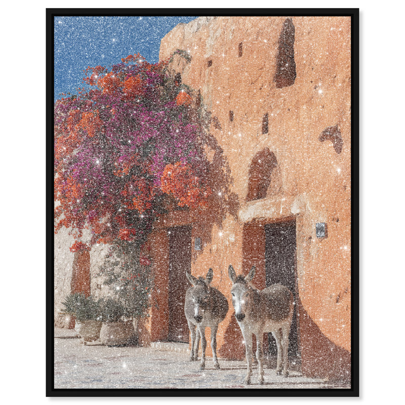 Morning Wait Print by Oliver Gal, 21"H x 25"W, Black Floater Frame