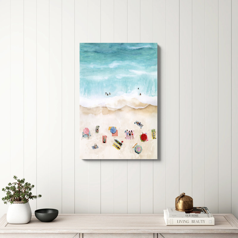 «Beach Week I» par Grace Popp, reproduction d'art sur toile tendue, H 36 po x l 24 po, Unframed, Non