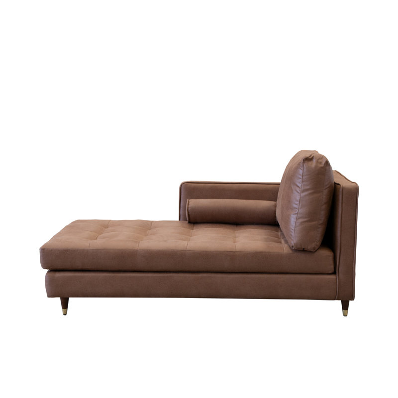 Chaise longue Connorville, Brun, Orienté vers la gauche