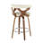 Laquietta 26" Fixed-Height Counter Stools with Bent Wood Legs & Round Footrest-87416077
