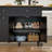 Winston Porter 81.6" W Wood Kitchen Island with Extendable Table and Power Outlets-1794520421