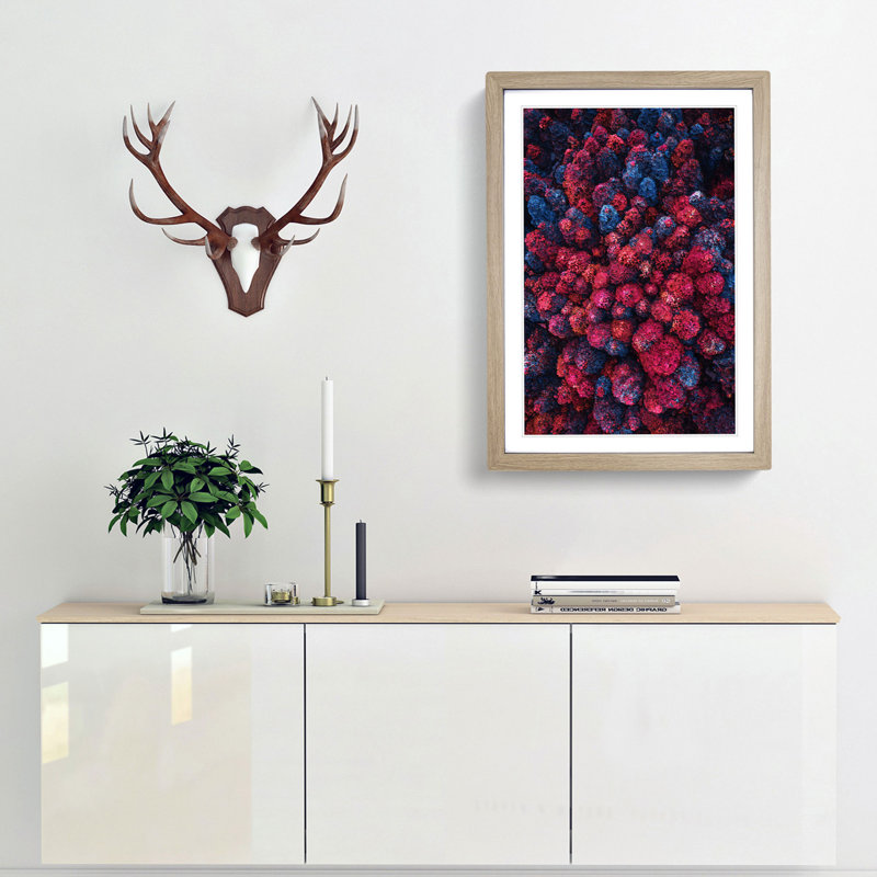 Imaginary Forest - Framed Print, 48cm H x 36cm W x 2cm D, Oak Framed