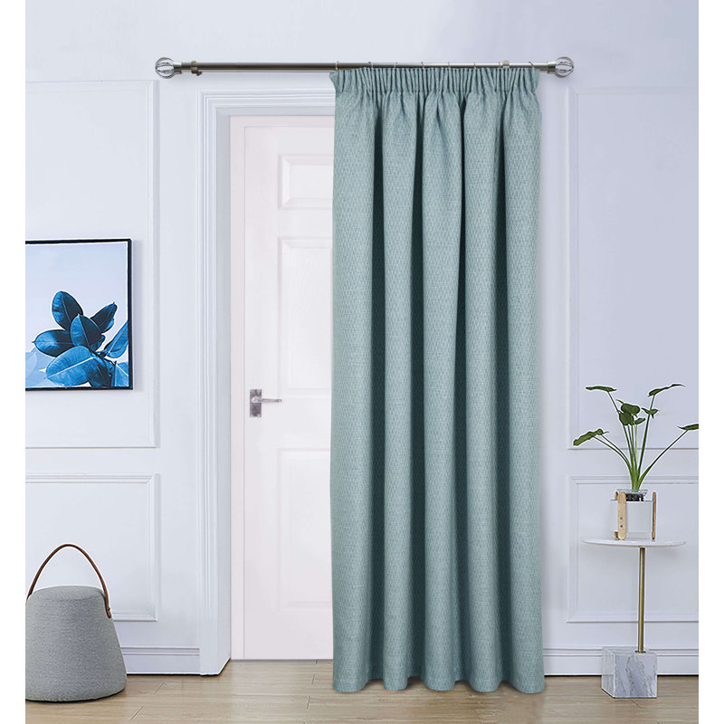 Marcelin Blackout Door Curtain Single Panel, Duckegg