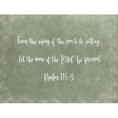 Psaumes 113: 3