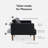 Reiana Twin 76.8'' Faux Leather Convertible Sofa-1793561578