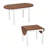 Convertible Drop-Leaf Dining Table,Multi-Function Extendable Table,Compact-to-Large Transforming Table(Only 1Pcs Table)-538826691