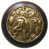 Laiton antique / bois de noyer foncé