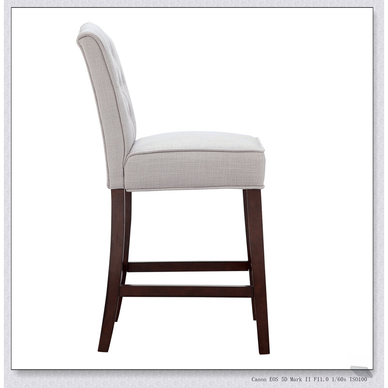 Élégant tabouret de comptoir capitonné avec support dorsal confortable et fabrication durable pour les cuisines et les bars modernes