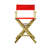 24" Folding Director Chair-19623357-19623341
