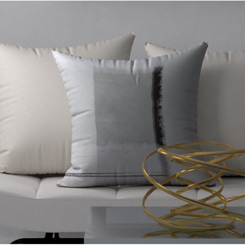 Abstract Reversible Throw Pillow, 24" x 24"