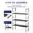 Shoe Rack - 3-Tier Shoe Organizer, Shoe Rack for Closet, Entryway, Bedroom, Easy- Assembly Storage Shelf with Side Handles, 27.6" Wide - 3 Tiers, White-34744582-34744586
