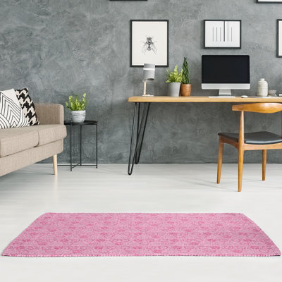 Chenille Geometric Indoor Rug
