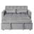 3-In-1 Convertible Sleeper Sofa,Modern Velvet Pull Out Sofa Bed With Reclining Backrest And Pillows-114294568