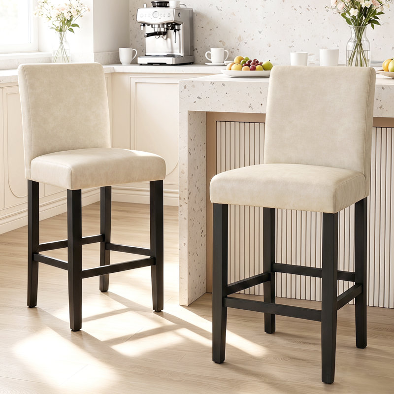 Tabouret de comptoir 25 po Sauhal, Off-white