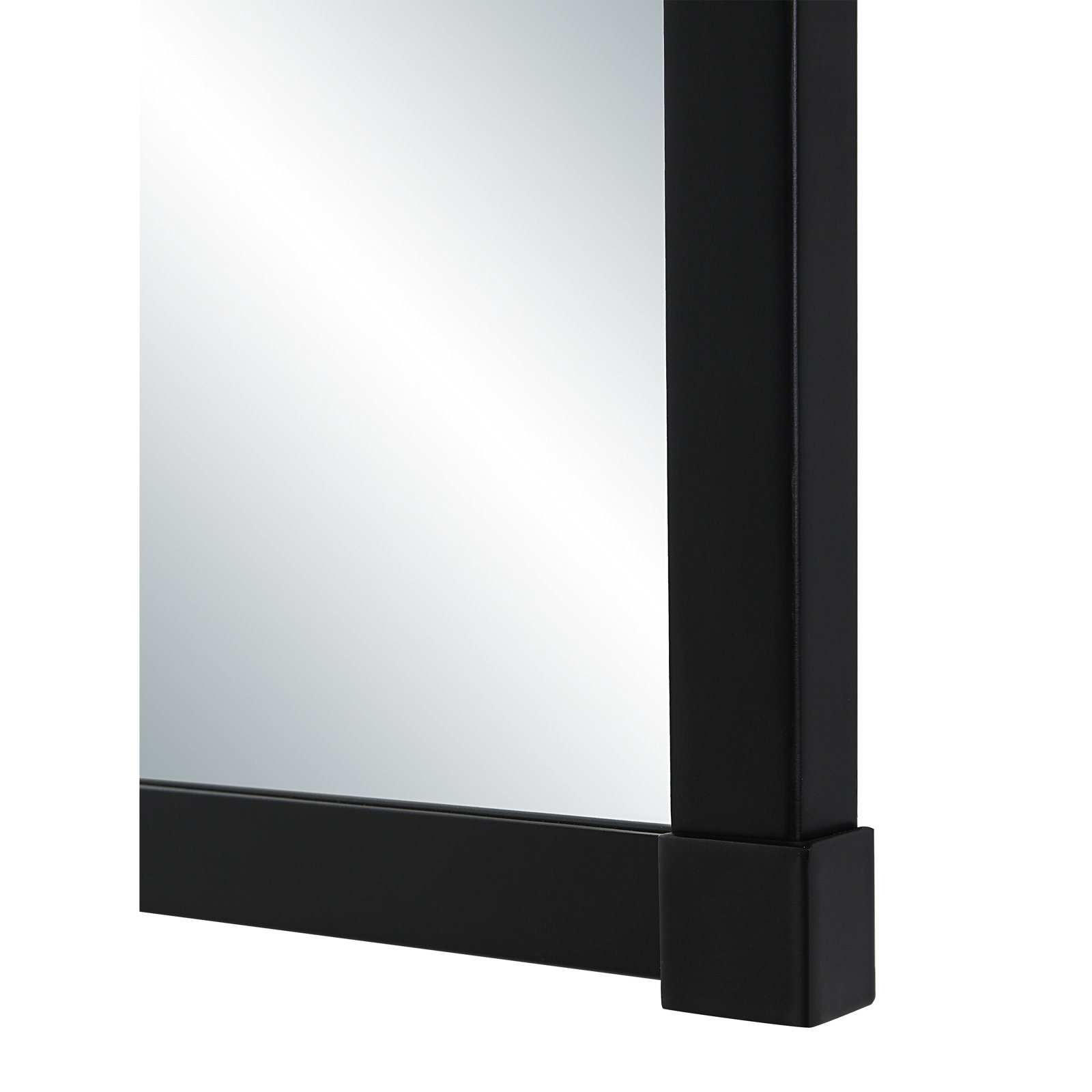 22" Accent Mirror, Matte Black