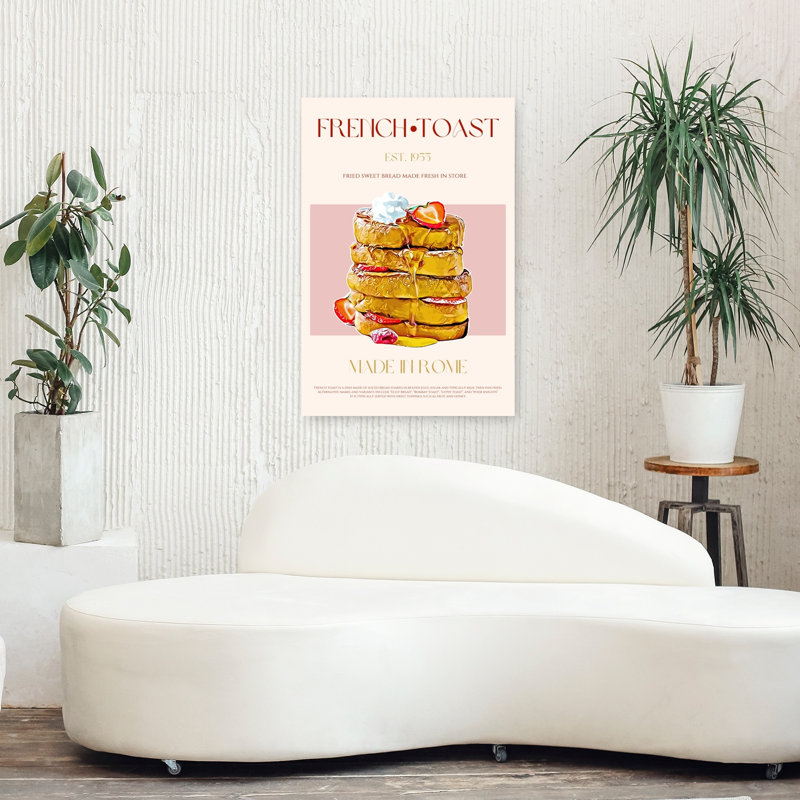 Sweet Stacked French Toast 1 Piece Wrapped Canvas Wall Art, 91.44 cm H x 60.96 cm W