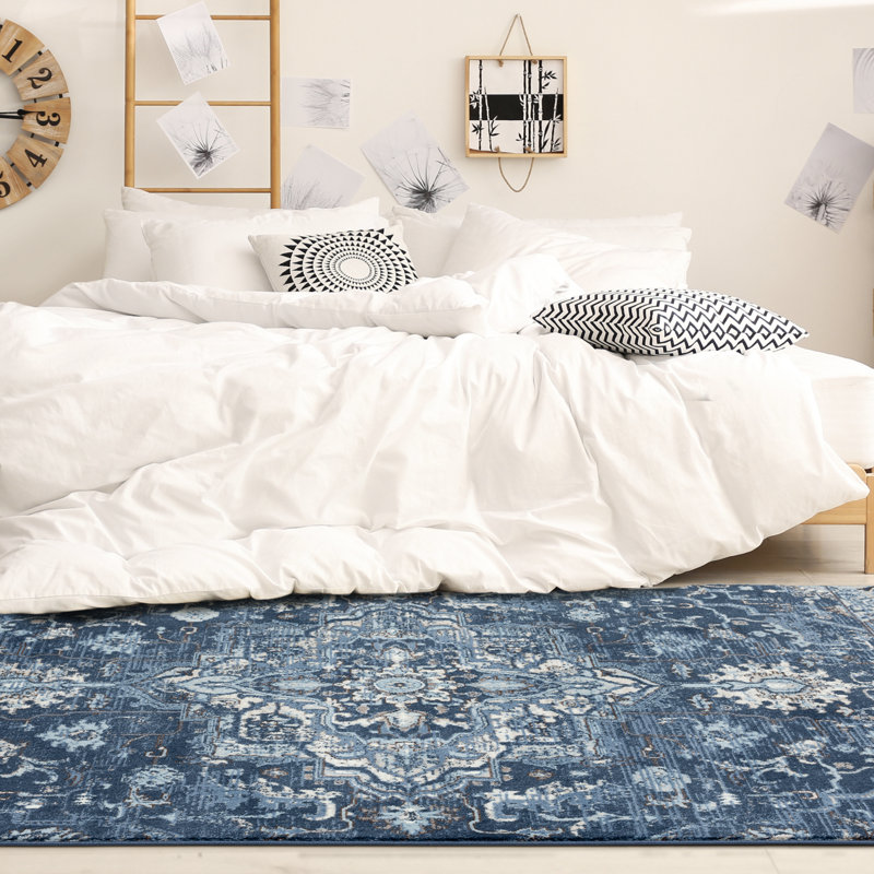 Tapis oriental bleu Eastville, Rectangle 2 pi x 3 pi