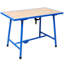 Banc de travail pliable, banc pour outils d'atelier, table d'assemblage de table de montage, capacité de charge de 660 lb, pour atelier, garage, bleu