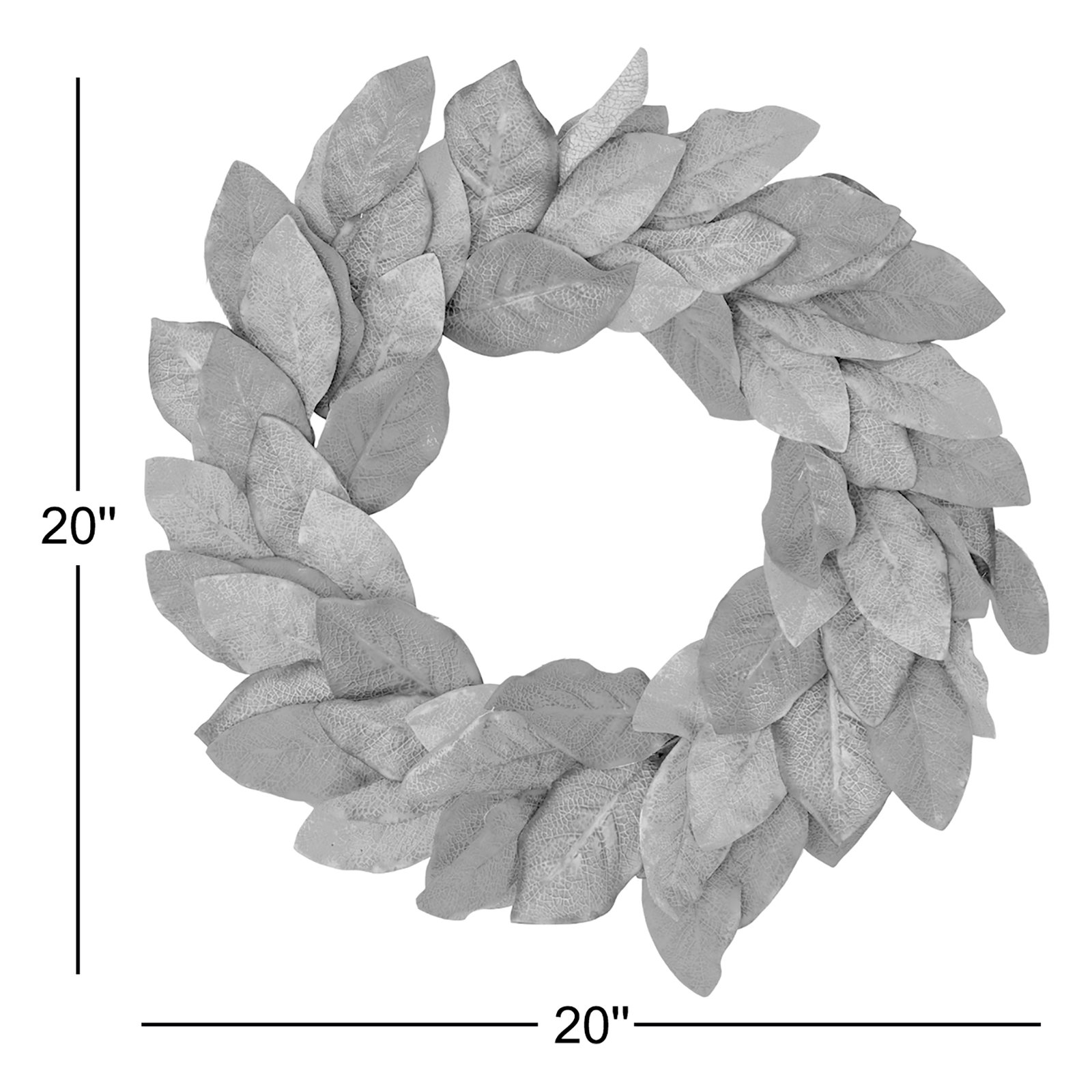 20" Magnolia No Holiday Wreath