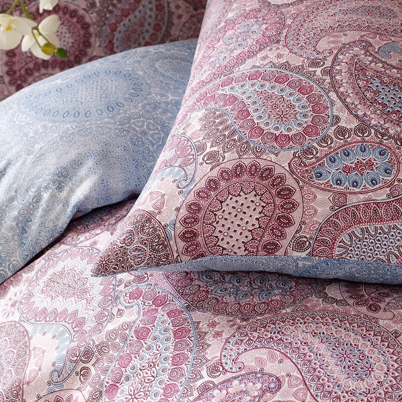 Chiswick Polyester Paisley Duvet Cover Set with Pillowcases, Single - 1 Standard Pillowcase