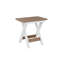 Berlin Gardens Regular Top With White Base Folding End Table-1502914648