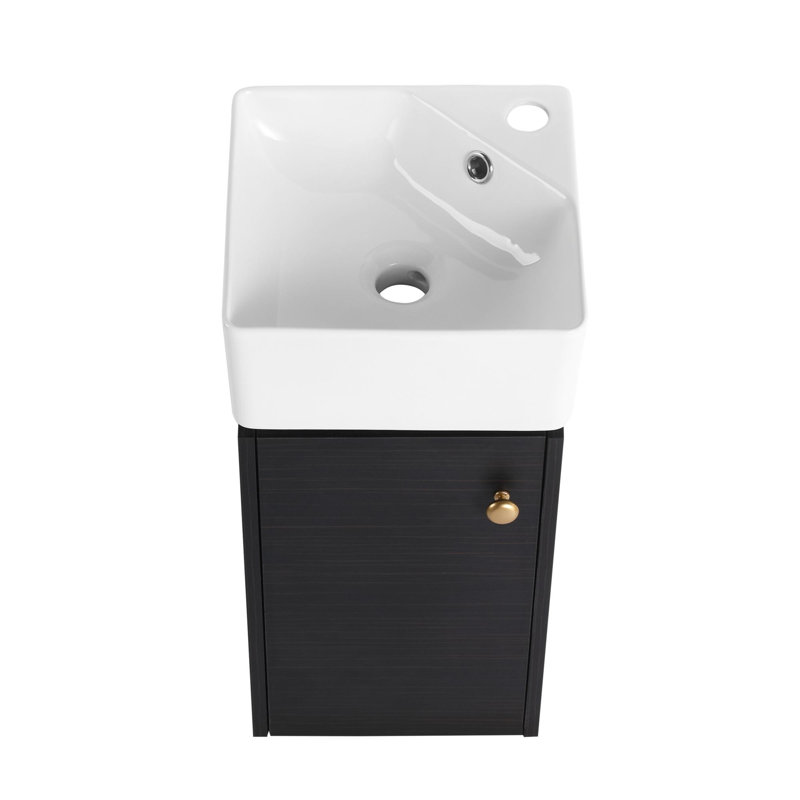 Twayne 12'' Single Bathroom Vanity with Ceramic Top