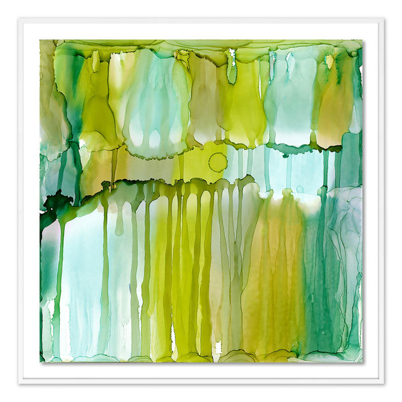 «Rewriting the Path II» par Julie Pelaez - impression encadrée, Blanc, H 24 po x l 24 po x P 1,5 po