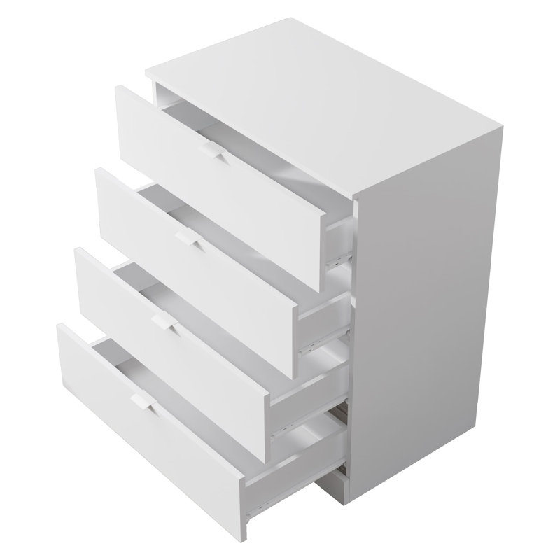 Chest Of 4 Drawers Cd401, White
