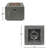 50000 Square Iron Fireplace - Rust- Exterior, Matte Finish Fire Pit 50,000 Craft, Rust-,