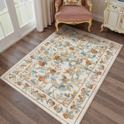 Tapis botanique rétro Pomegranate Blossom
